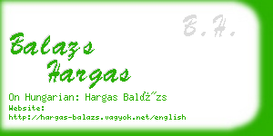 balazs hargas business card